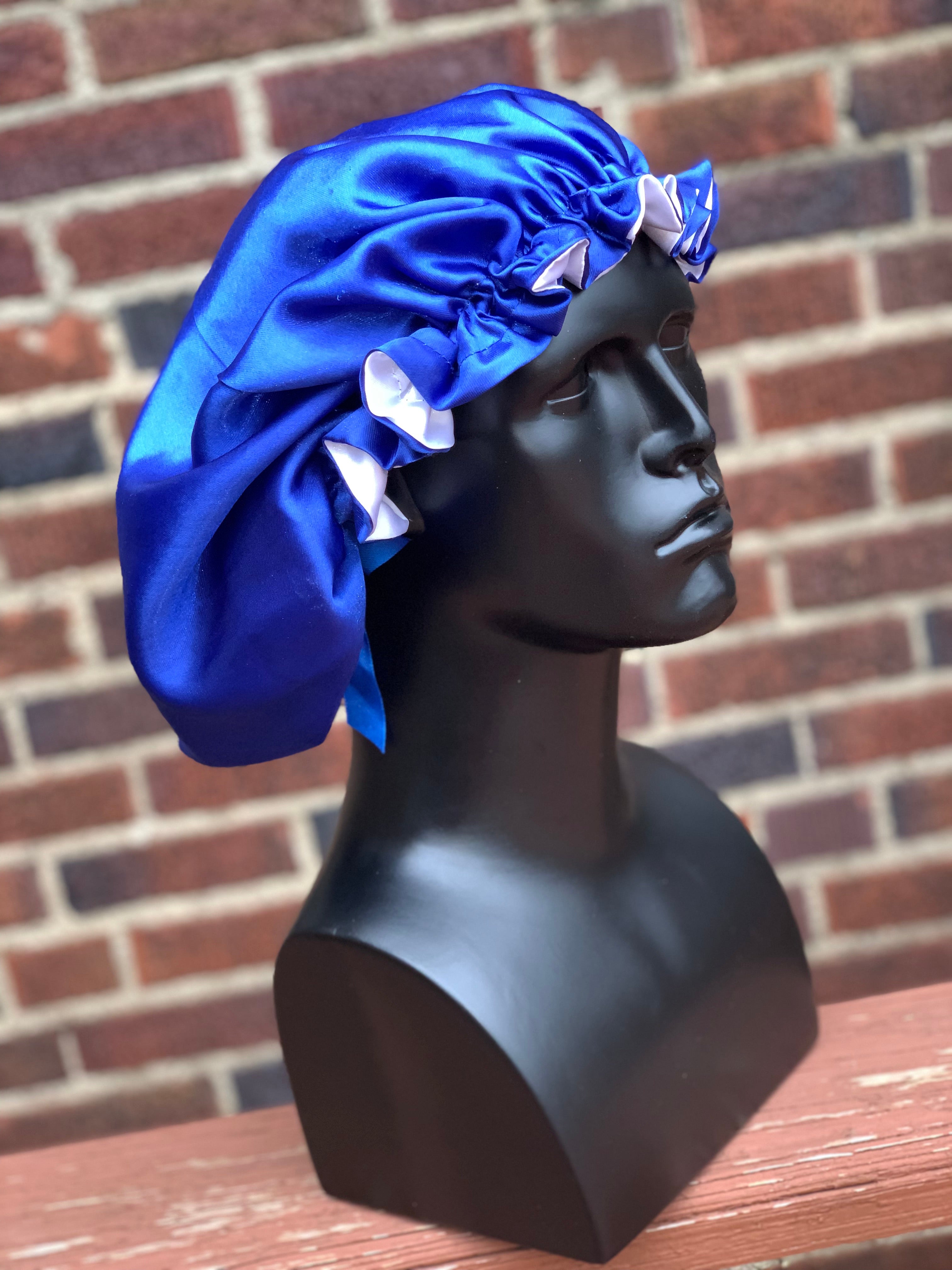 “Royal Blue” Silk Bonnet