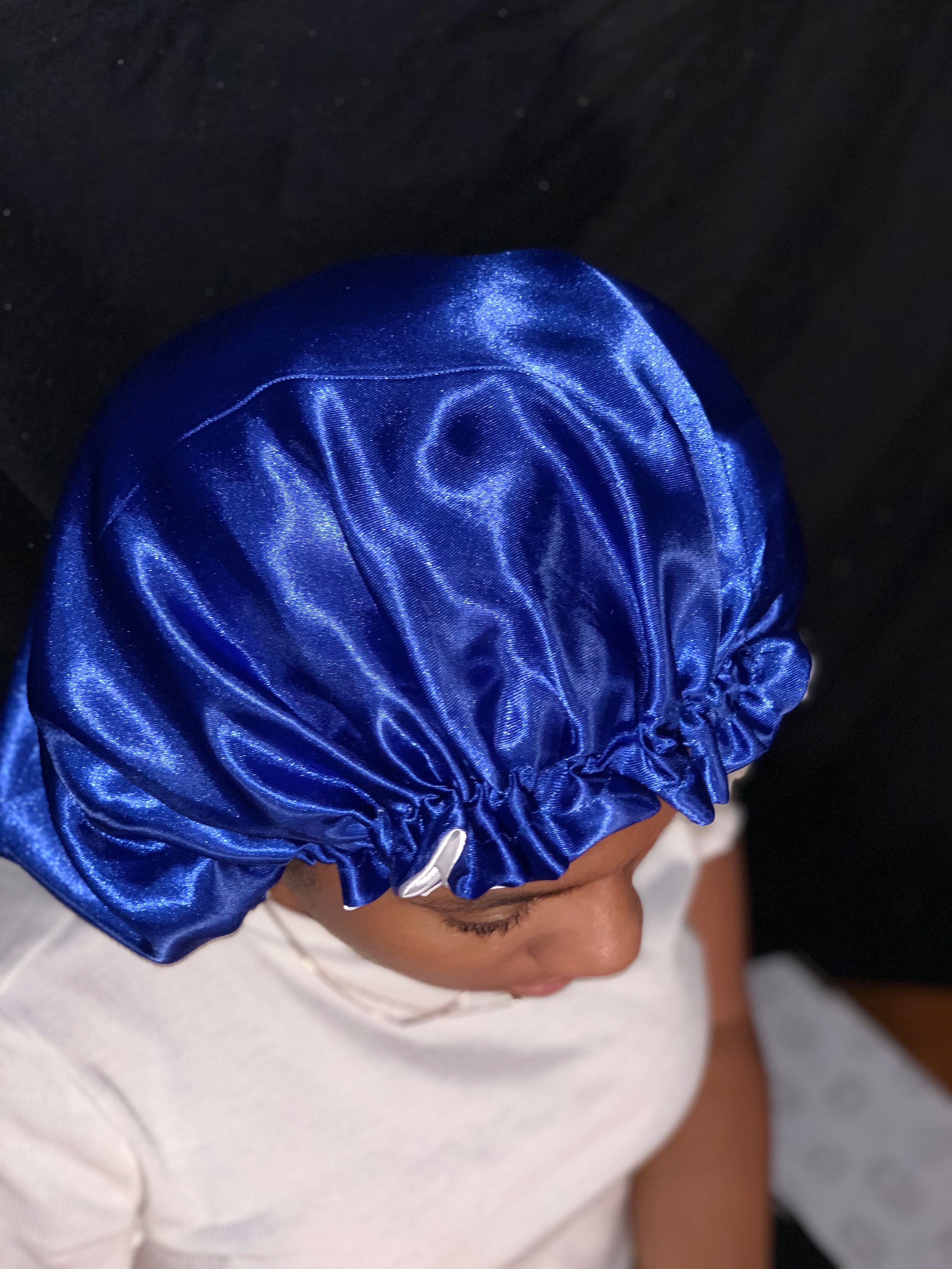 “Royal Blue” Silk Bonnet