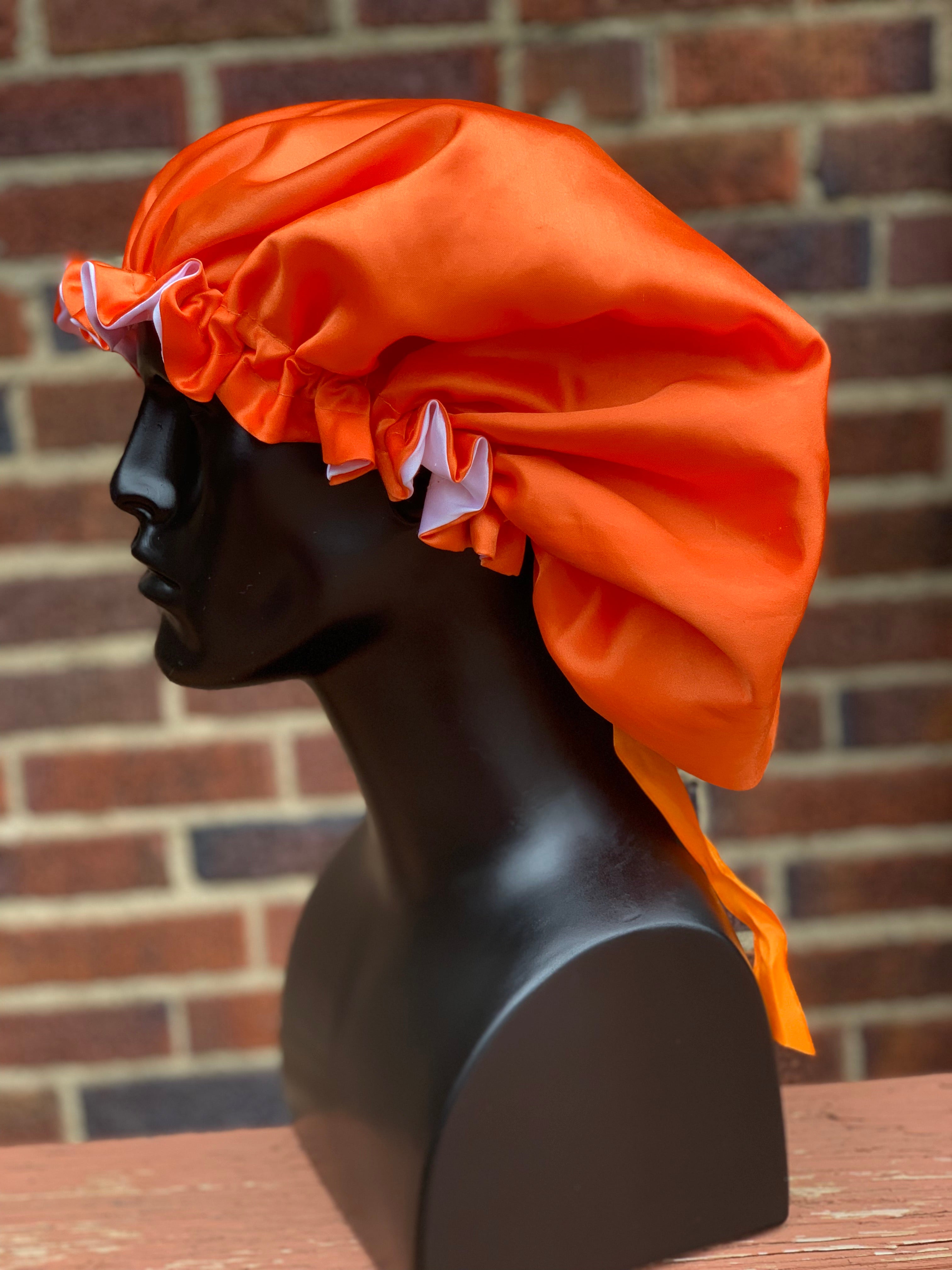 “Orange” Silk Bonnet