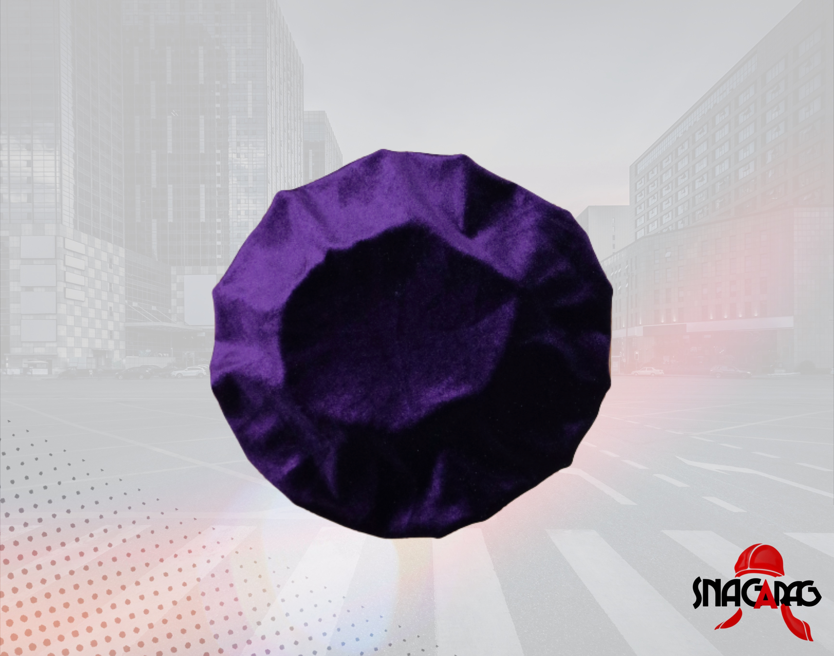 Velvet “Grape Purple” SnagARag Bonnet