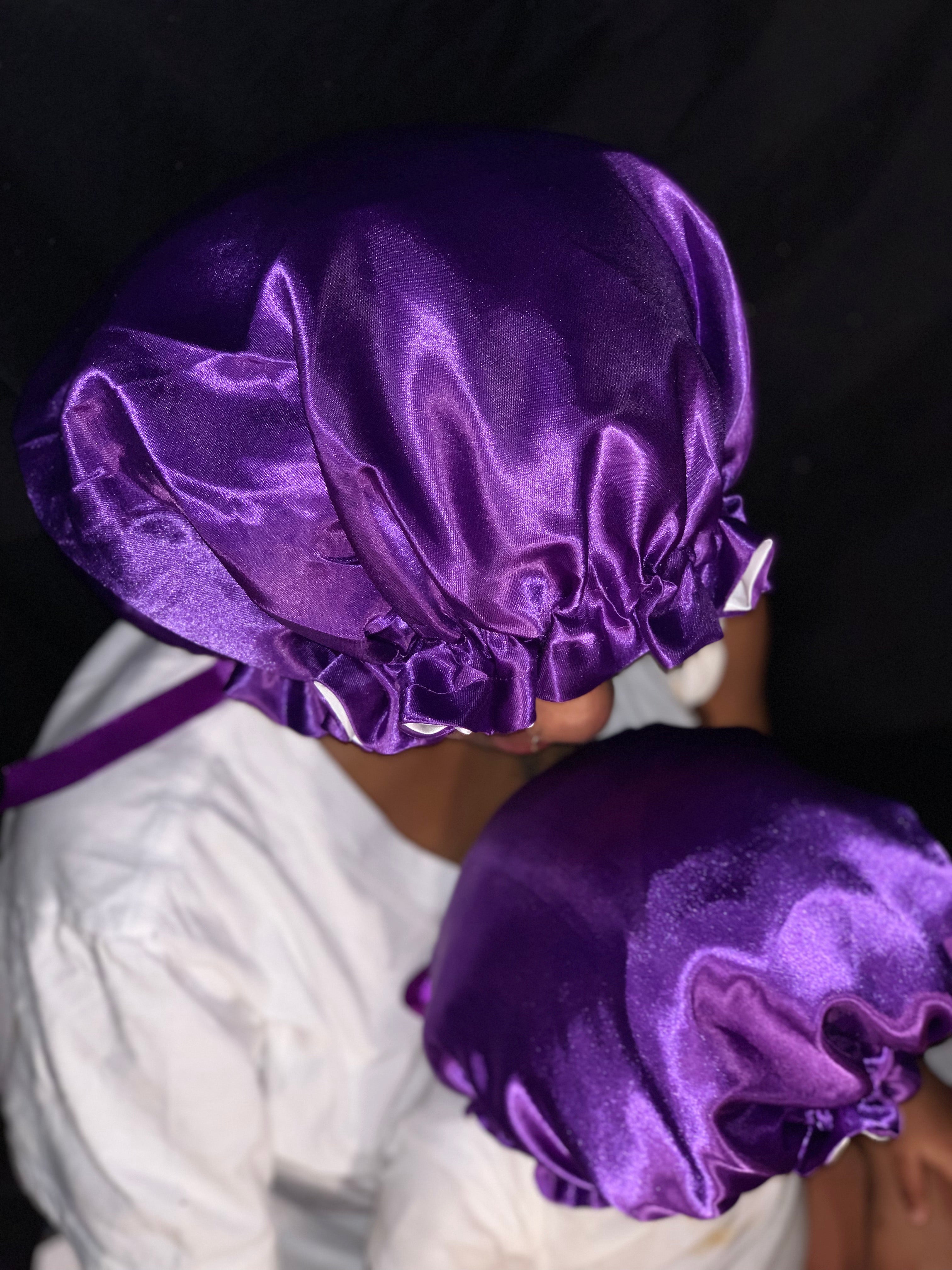 “Grape Jelly” Silk Bonnet