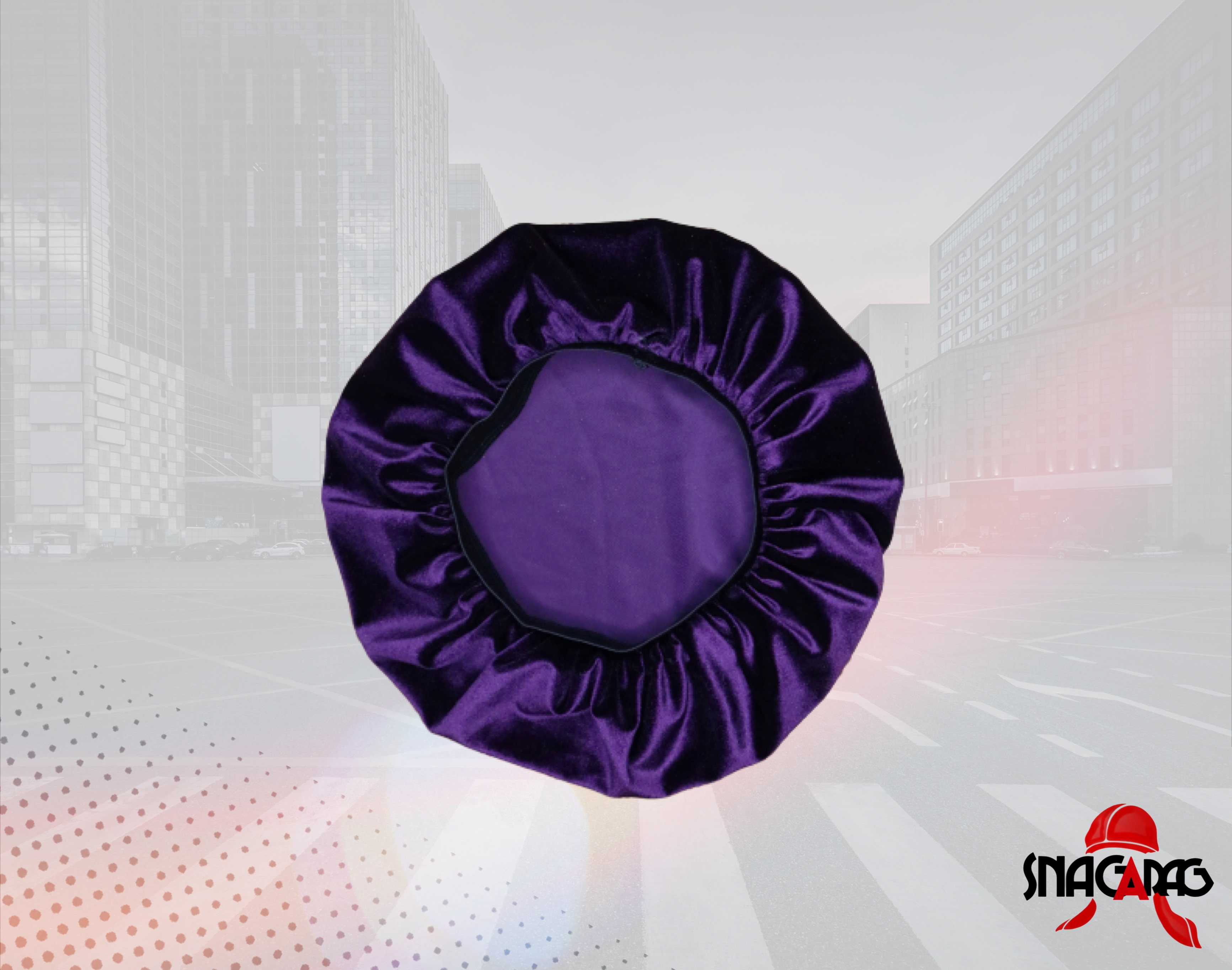 Velvet “Grape Purple” SnagARag Bonnet